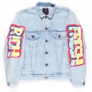 Graffiti Denim Jean Jacket | Poshmark